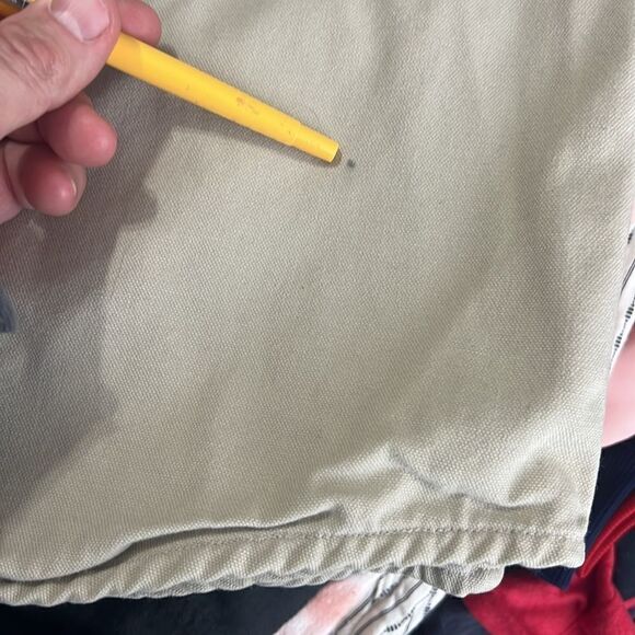 🔥🔥 Vintage CARHARTT Denim Blanket Lined Full Snap Jacket - Beige - XLT - EUC - Picture 15 of 15